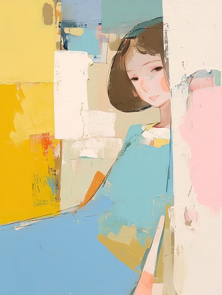 Women's portrait | Hidden Gaze Mystery by Eye catching paintings