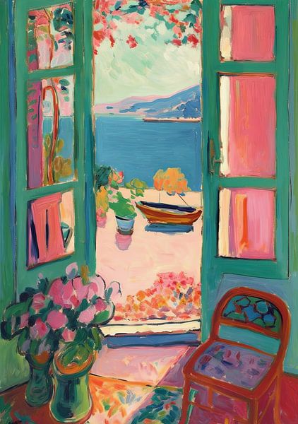 Matisse inspriert Open Window Fauvist von Niklas Maximilian