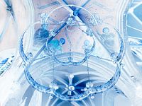 Ceiling of church turned into negative.