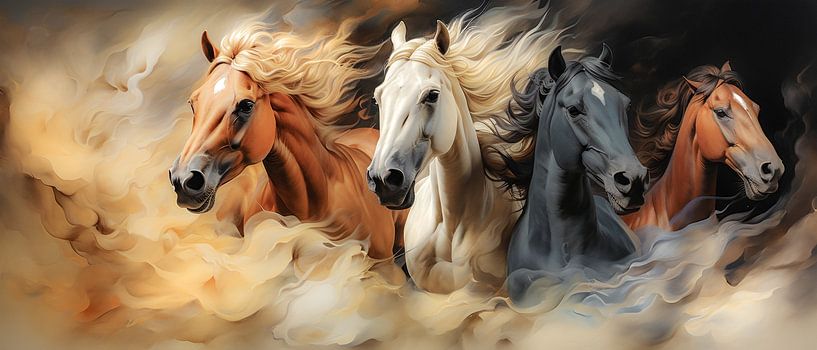 Chevaux de prairie par Steffen Gierok