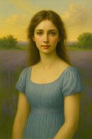 Isolde auf den Lavendelfeldern