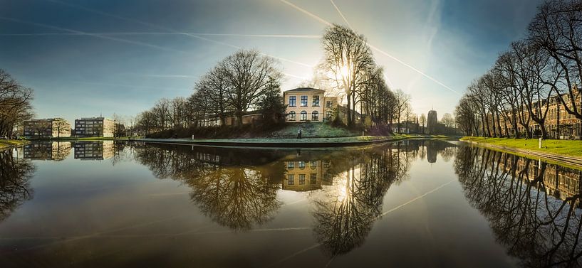 Panorama du canal de la ville de Leeuwarden par Harrie Muis