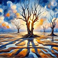 Das Wattenmeer im Picasso-Stil 1