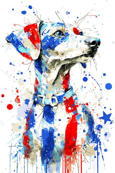 Dachshund in the tricolour by Karina Brouwer