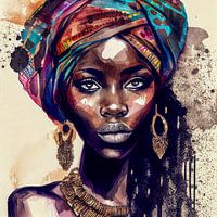 Portrait d'une femme africaine