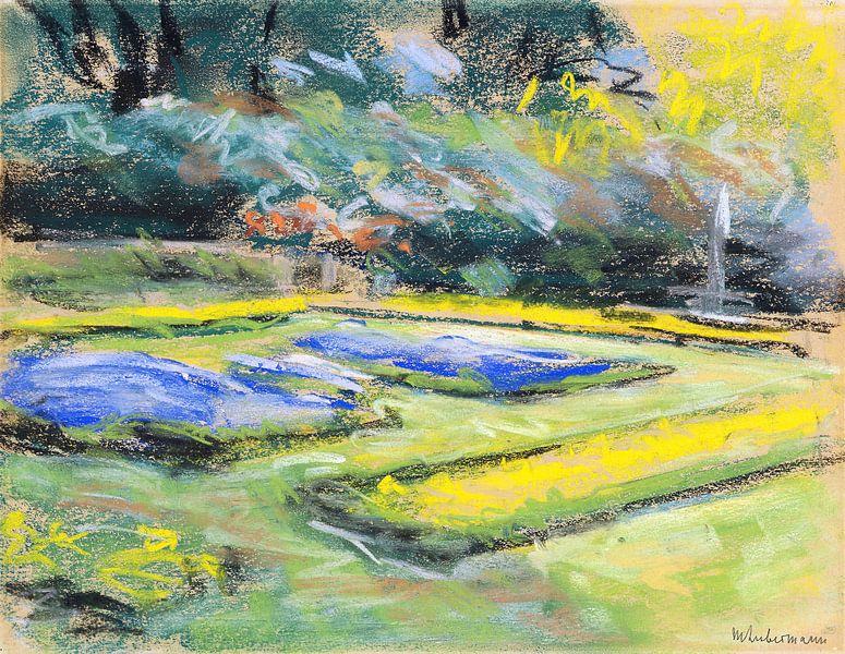 Flower variety in the Wannsee Garden in the northwest, Berlin, MAX LIEBERMANN, 1920 by Atelier Liesjes