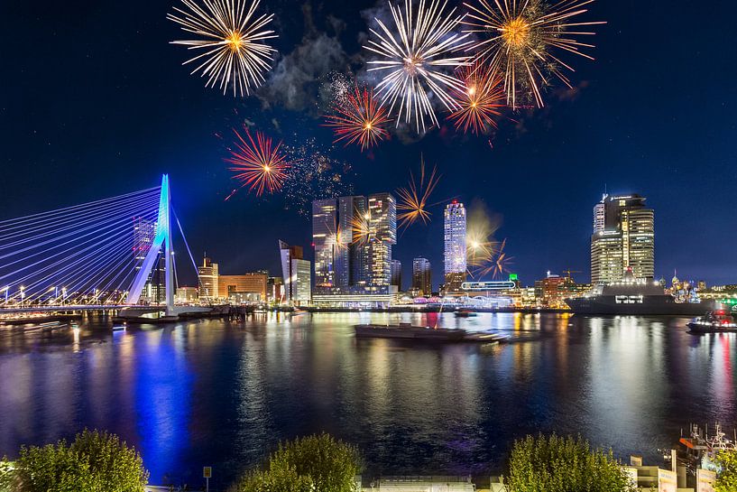 Feux d'artifice à Rotterdam 3 par Prachtig Rotterdam