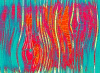 Abstract red stripes