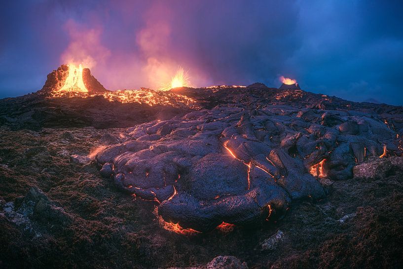 Iceland Geldingadalur volcanic eruption by Jean Claude Castor