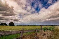 Landschaft mit feuchtem Himmel
