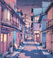 Japan Street aesthetic Dream pastel