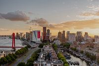 Coucher de soleil Skyline Rotterdam