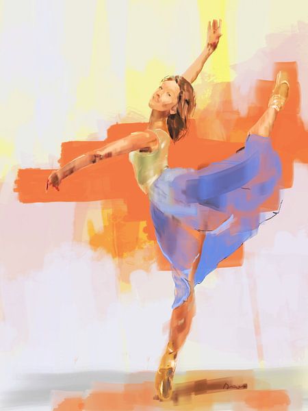 Female dancer dances. (Eve) by Alies werk