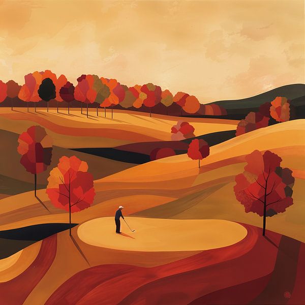 Golf - Golfer von Poster Art Shop