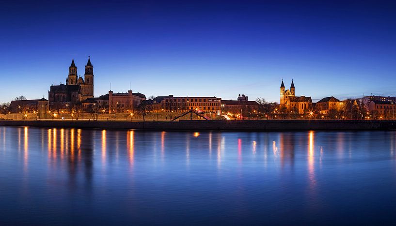 Le ciel de Magdebourg à l'heure bleue par Frank Herrmann