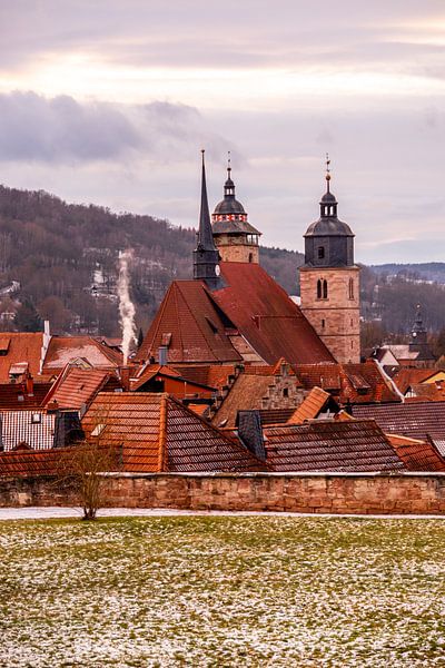 Kleine Winterwanderung durch die Fachwerkstadt von Schmalkalden - Thüringen - Deutschland von Oliver Hlavaty