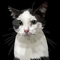 regard de chat mignon