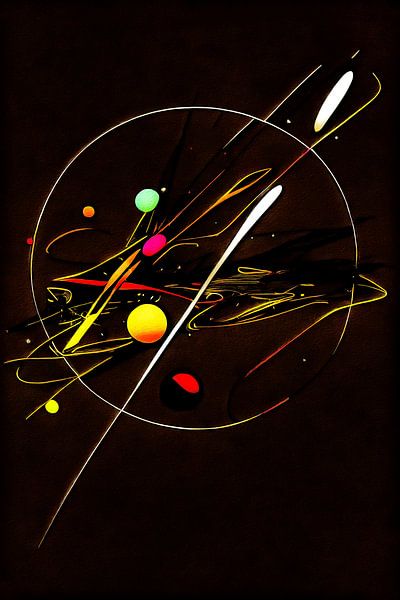 Minimalisme coloré sur noir par Max Steinwald