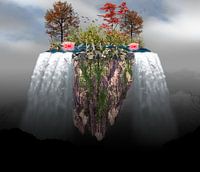 Photoshop: Natur/Wasserfall Kunst