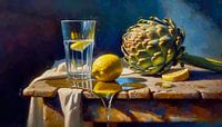 Nature morte Lemon &amp ; Artichaut