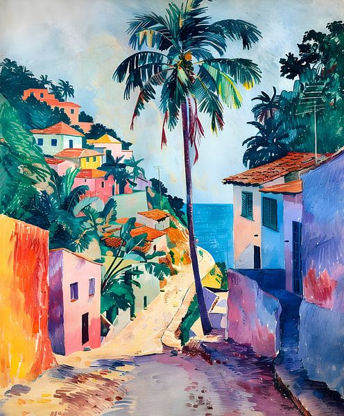 Buntes Dorf am Meer von But First Framing