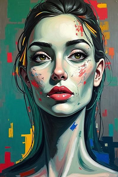 Modern Abstraction - Feminine Elegance in Colourful Art by Kleurenrijk