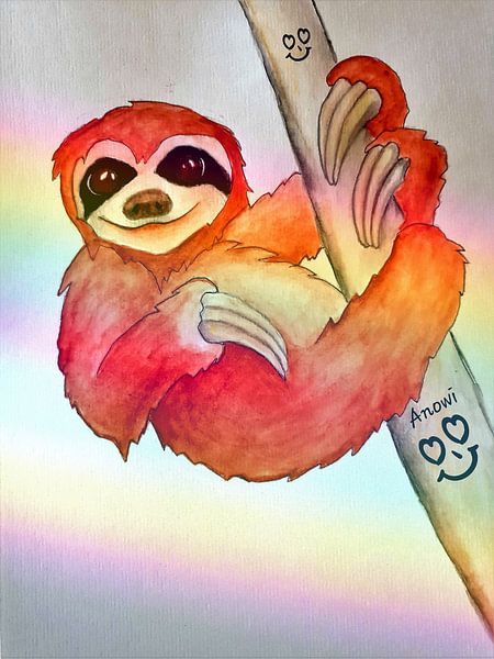 Slothy in love by Iwona Sdunek alias ANOWI