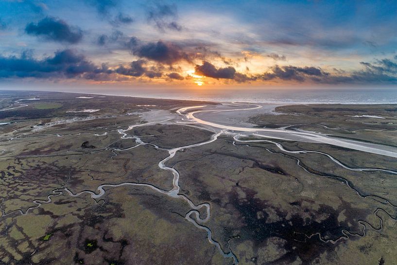 Slufter Texel sunset by Texel360Fotografie Richard Heerschap