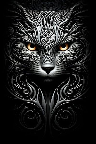 Cat surreal by Bert Nijholt