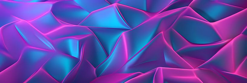 Hologramm Ton Muster lila mit blau von Surreal Media