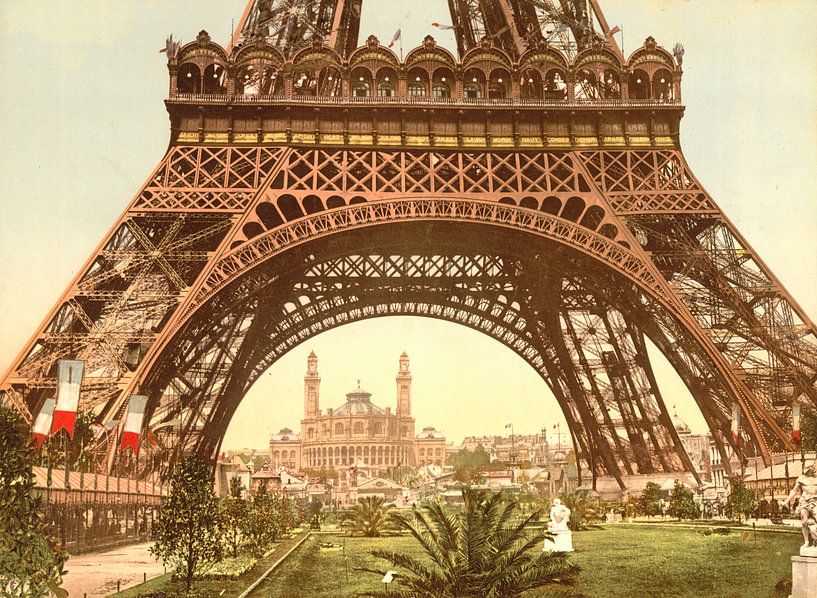 Eiffel Tower and the Trocadero, Exposition Universelle, Paris by Vintage Afbeeldingen