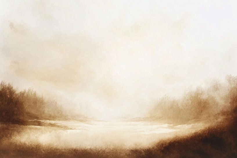 Paysage mystique avec des arbres par Imperial Art House