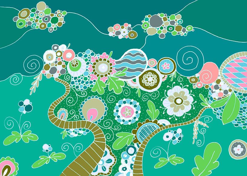 Magische Berge 008 von QEIMOY