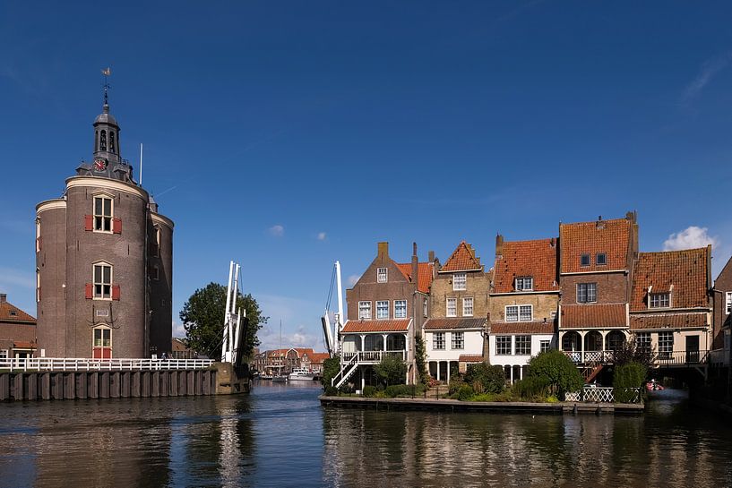 Enkhuizen with Drommedaris by Elly van Veen