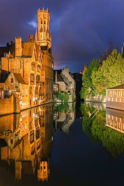The Historic City of Bruges after sunset by Henk Meijer Photography