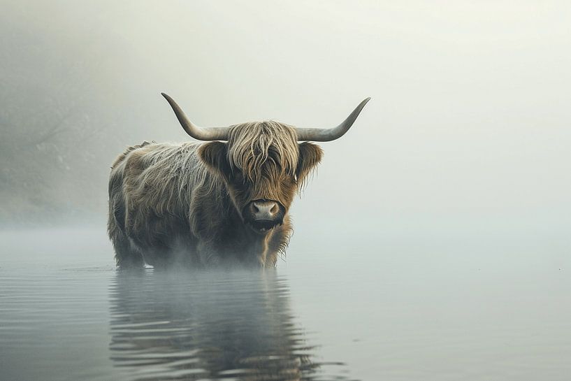 Highlander écossais au milieu du Delfland central par Karina Brouwer