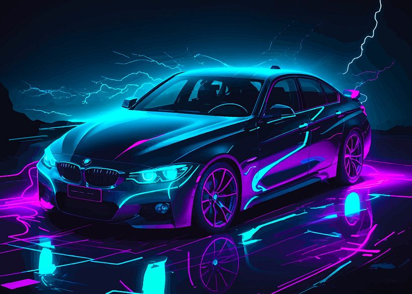 BMW M3 Neon 2 par MIROKKU