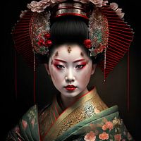 Portrait of a geisha