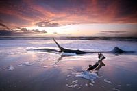 Coucher de soleil sur la plage ouest