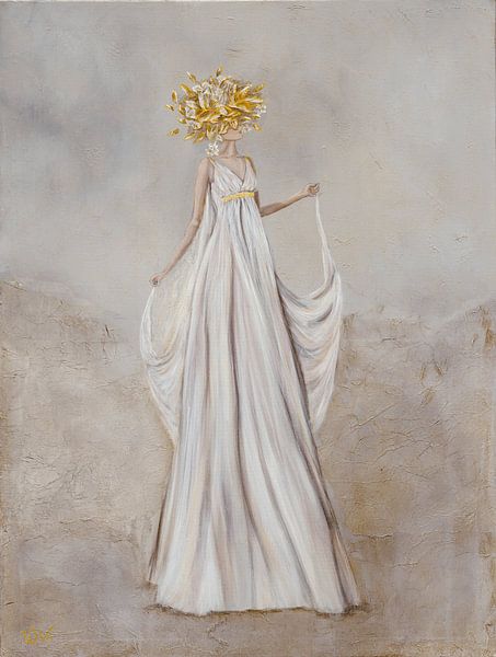 élégance de la tête de fleur par W. Vos