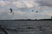 Kite surfers