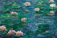 Impression d'art sur les nénuphars 'Sprakling Lilies&#039 ;