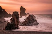 Where the land meets the sea.