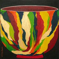 large colourful vase