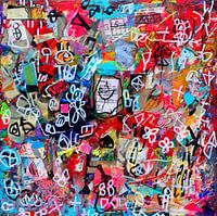 Collage-Malerei "Die Kraft deines authentischen Selbst".