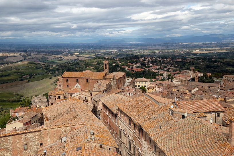 MONTEPULCIANO paysage urbain - roofs of montepulciano par Bernd Hoyen