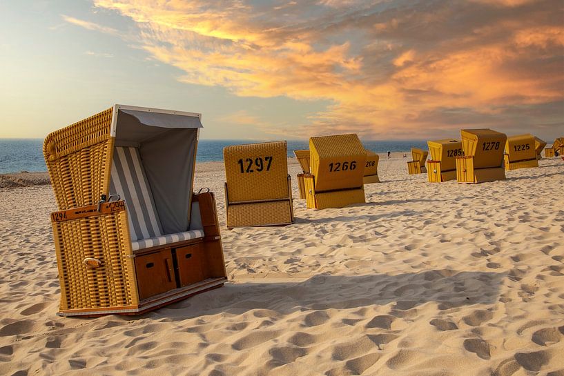 Chaises de plage sur la plage de Sylt par Gerwin Schadl