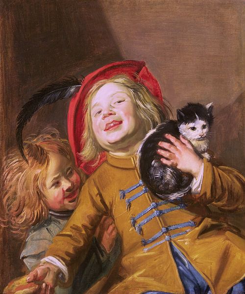 Laughing Children with a Cat, 1629 van Bridgeman Masters