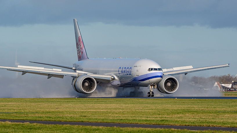 China Airlines Boeing 777-F cargo plane. by Jaap van den Berg
