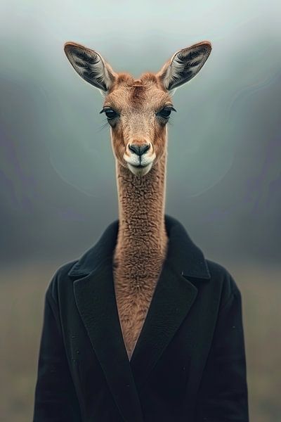 Portrait mix human and animal by Egon Zitter